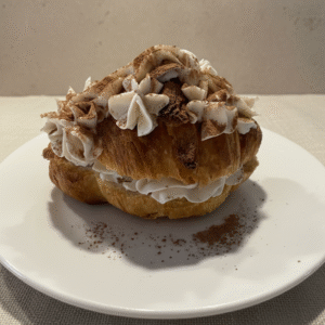 Croissant with tiramisu mousse