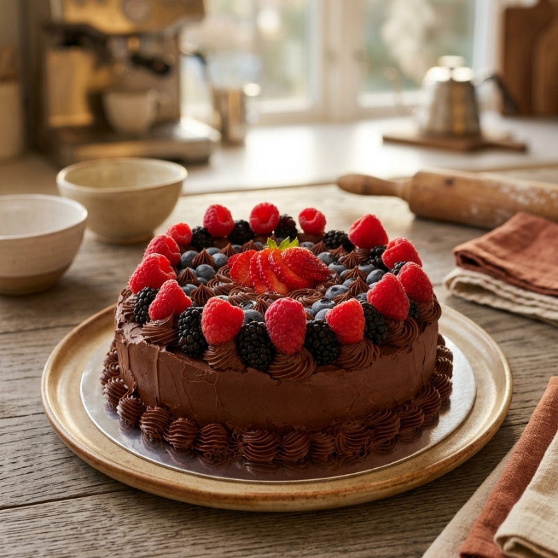 Keto Birthday Cake sin gluten ni azúcar refinada